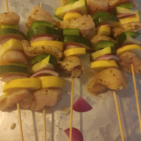 Chicken Kabobs Mexicana