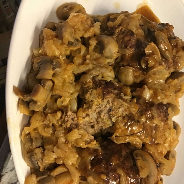 Instant Pot® Salisbury Steak with Onion and Mushroom Gravy