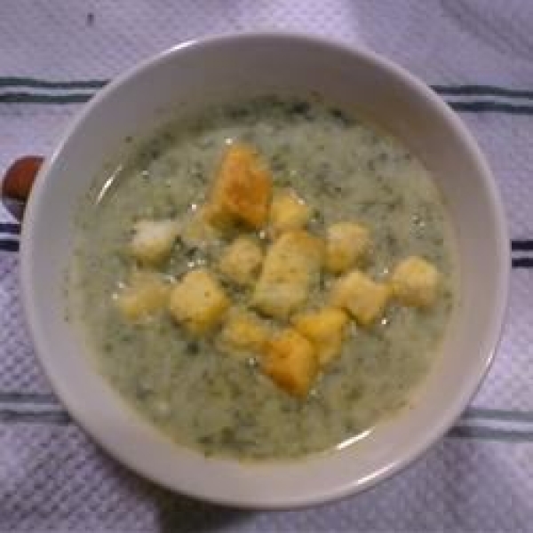 Spinach and Blue Cheese Soup