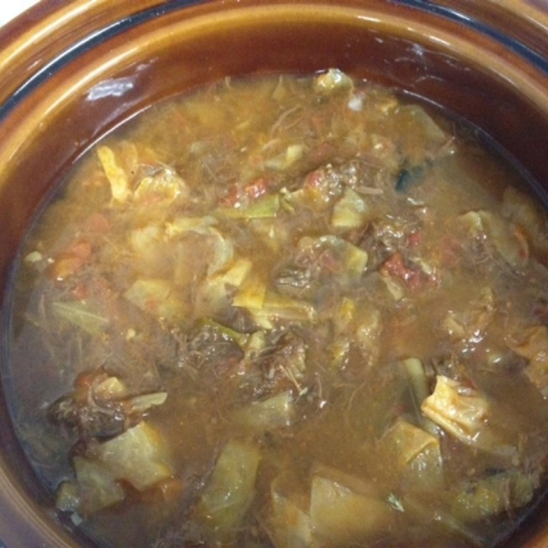 Sweet and Sour Cabbage Soup