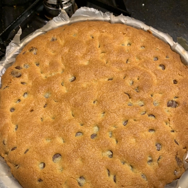 Giant Chocolate Chip Cookie Cake