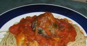 Bison Meatballs and Spaghetti