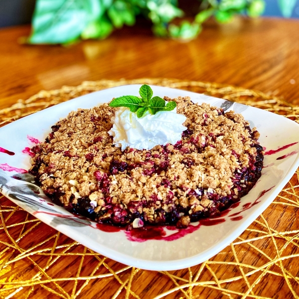 Frozen Blueberry Crisp