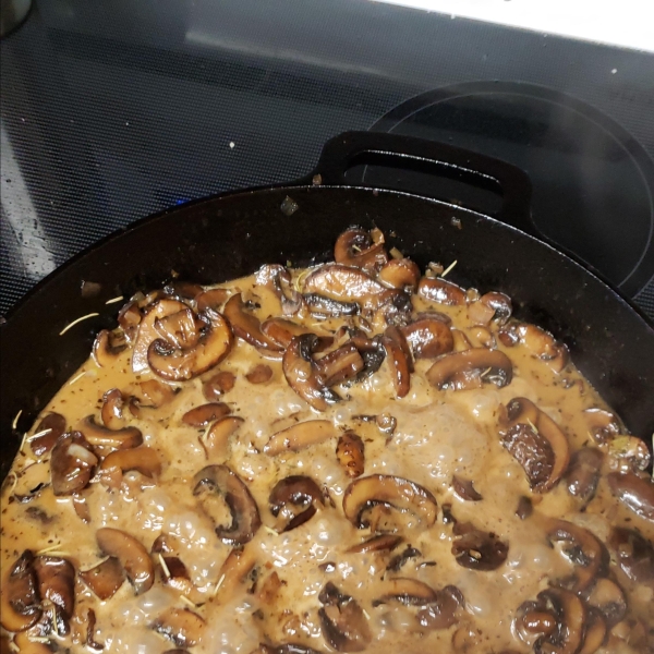 Bourbon and Baby Bella Mushroom Sauce