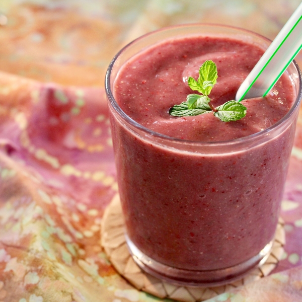 Raspberry and Cherry Smoothie