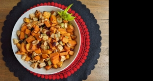 Roasted Acorn Squash with Apples and Cranberries