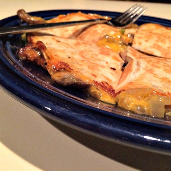 Caramelized Onion and Jalapeño Quesadillas