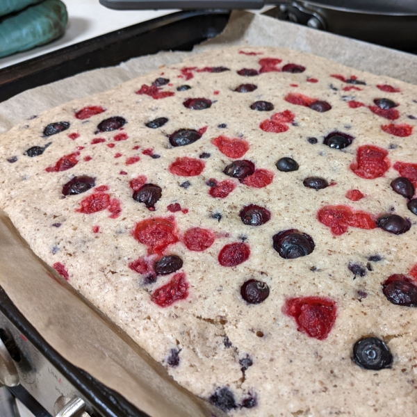 Sheet Pan Blueberry Muffin Tops