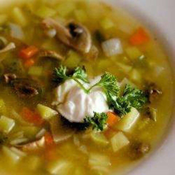 Vegetarian Rassolnik (Russian Barley and Pickle Soup)