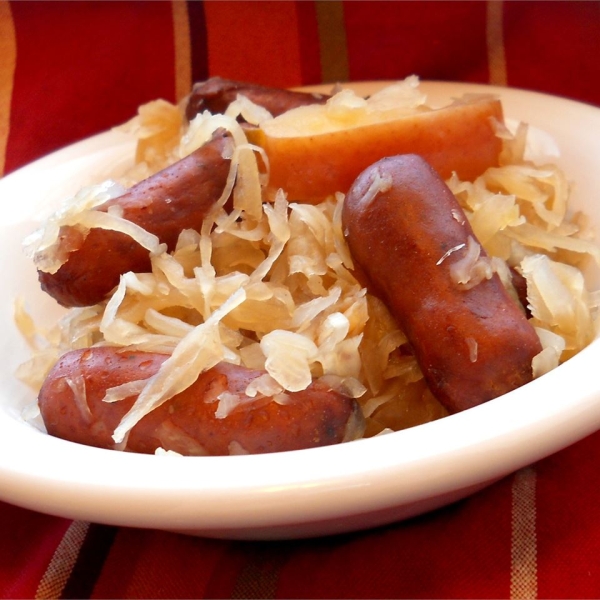 Sauerkraut and Smokies