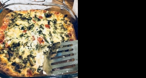 Oven Baked Omelet with Feta and Tomatoes