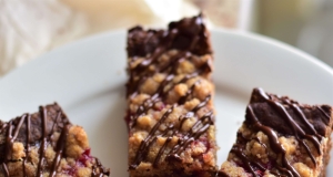 Chocolate Raspberry Crumble Bars