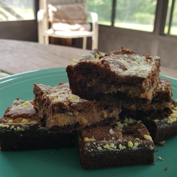 Peanut Butter Cake Mix Brownies