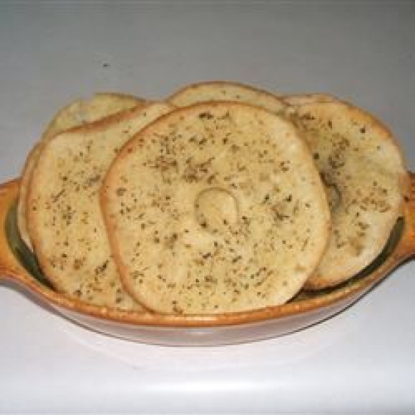 Salt and Garlic Bagel Chips