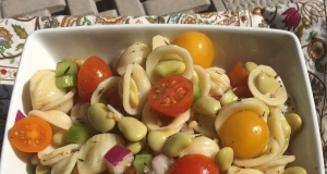 Tuscan Fava Bean and Orecchiette Pasta Salad