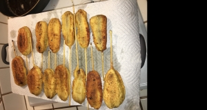 Breakfast Sausage Corn Dogs with Spiced Maple Syrup Dip