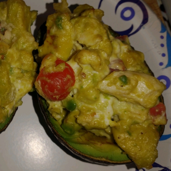 Chicken Stuffed Baked Avocados