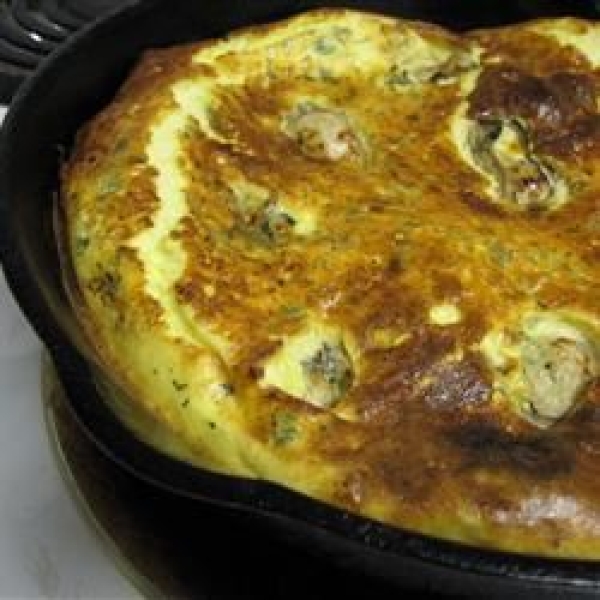 Hangtown Fry with Parmesan and Fresh Herbs