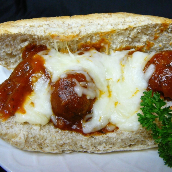 Meatball Grinders with a Yummy Sauce