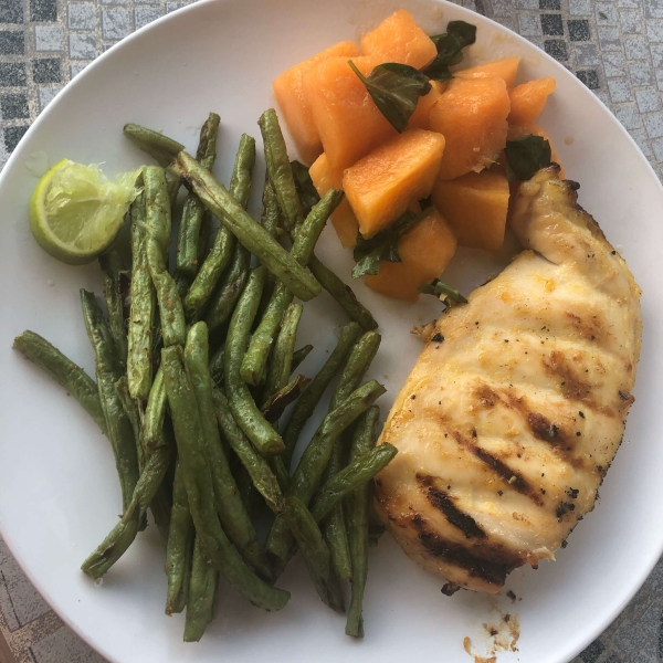 Grilled Ginger-Peach Chicken Breast