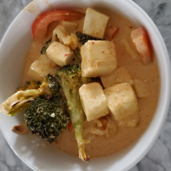 Panang Curry with Tofu and Vegetables