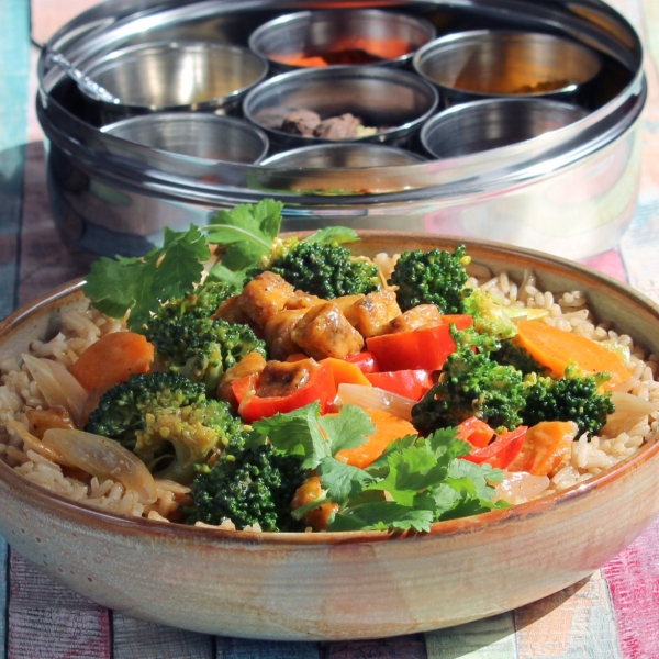 Panang Curry with Tofu and Vegetables