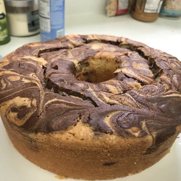 Jan's Dark Chocolate Swirl Pound Cake