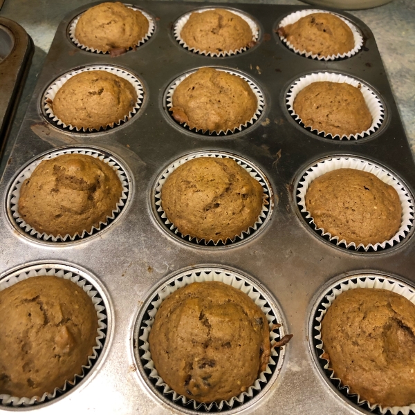 Pumpkin Wheat Honey Muffins