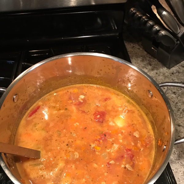 Quick Manhattan Clam Chowder