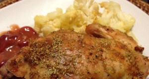 Cornish Hen with Tart Cherry Sauce