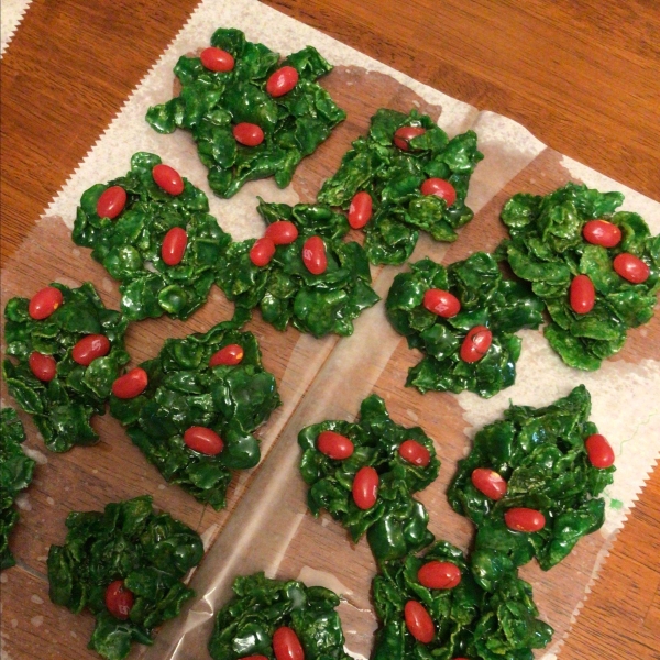 Holly Christmas Cookies