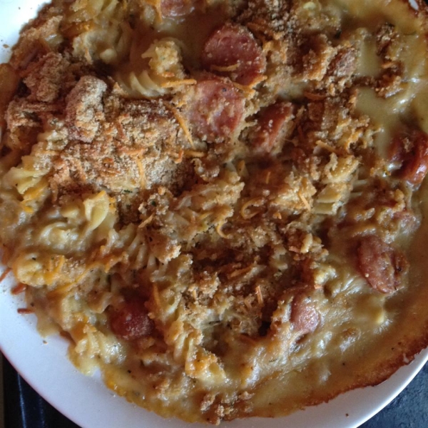 Uber-Braten Kielbasa and Sauerkraut Casserole