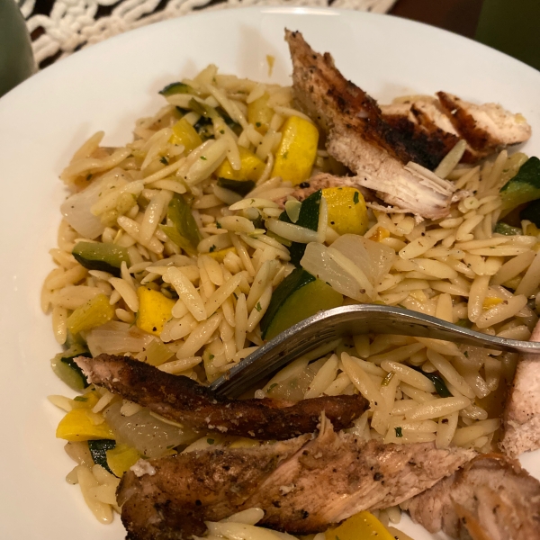 Zucchini Orzo