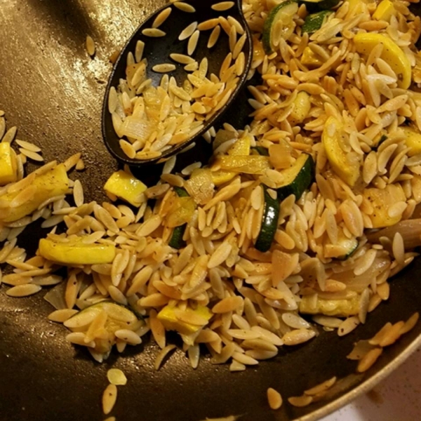 Zucchini Orzo