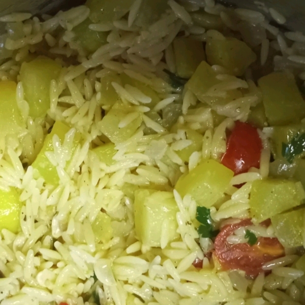 Zucchini Orzo