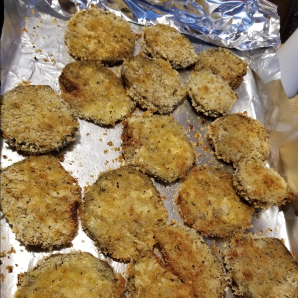 Baked 'Fried' Breaded Eggplant