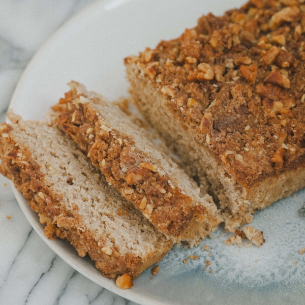 Oatmeal Coffee Cake with Pecan Streusel