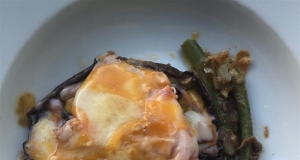 French-Style Stuffed Portobellos with Green Beans