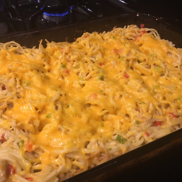 Spaghetti Chicken Casserole