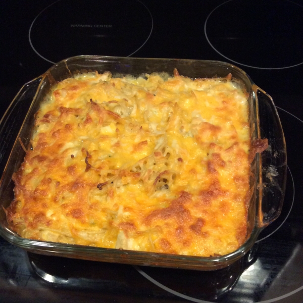 Spaghetti Chicken Casserole