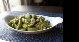 Green Chile Pesto with Roasted Chayote Squash