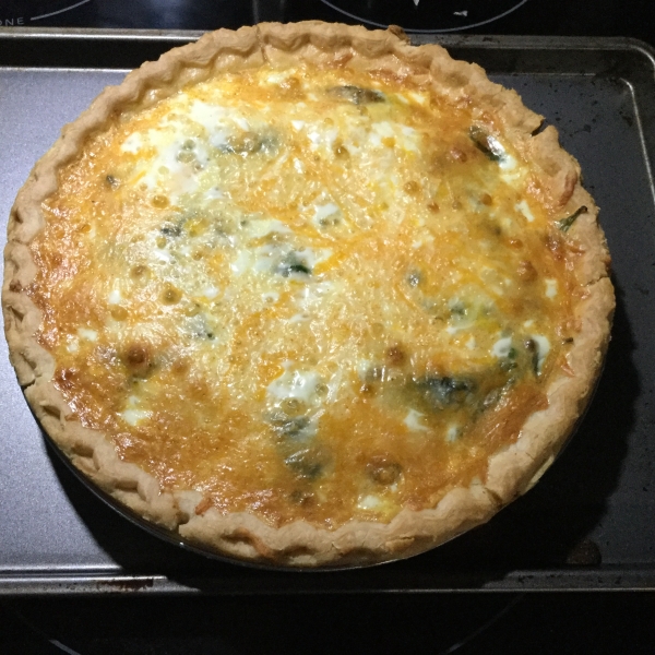 Splendid Spinach and Mushroom Quiche