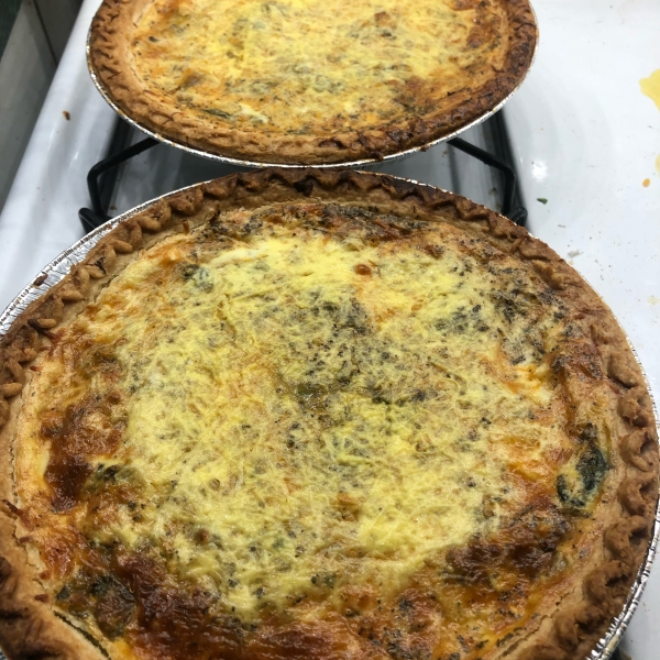 Splendid Spinach and Mushroom Quiche