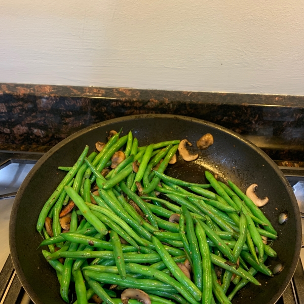 Mushroom and Bacon Green Beans