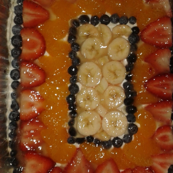 Fruit Pizza with White Chocolate