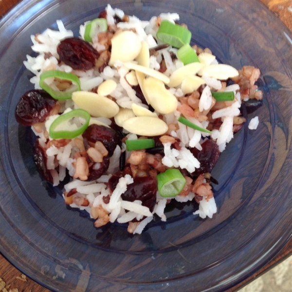 Rhubarb Wild Rice Pilaf