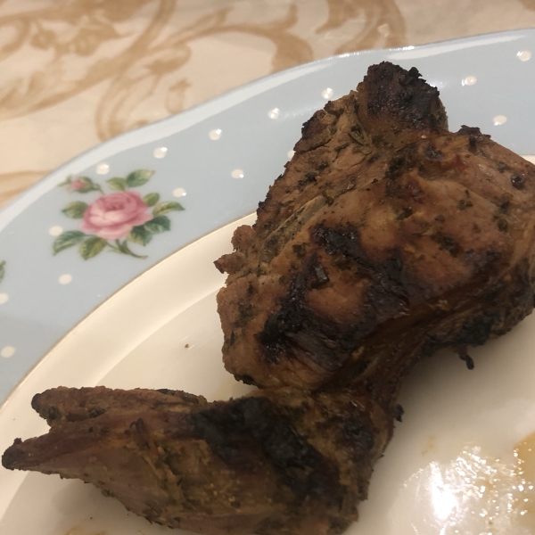 Grilled Lemon and Rosemary Lamb Chops