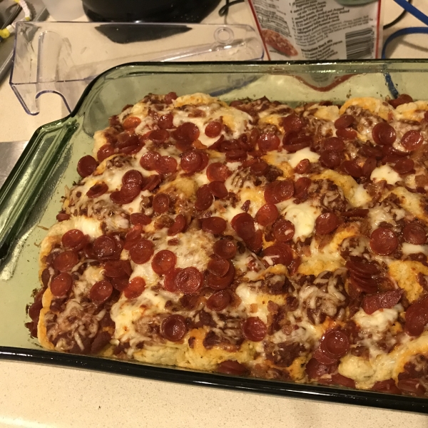 Impossibly Easy Pizza Bake