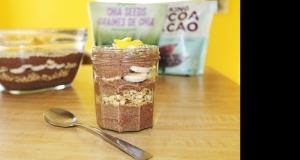 Vegan Chocolate-Peanut Butter Chia Pudding Parfait