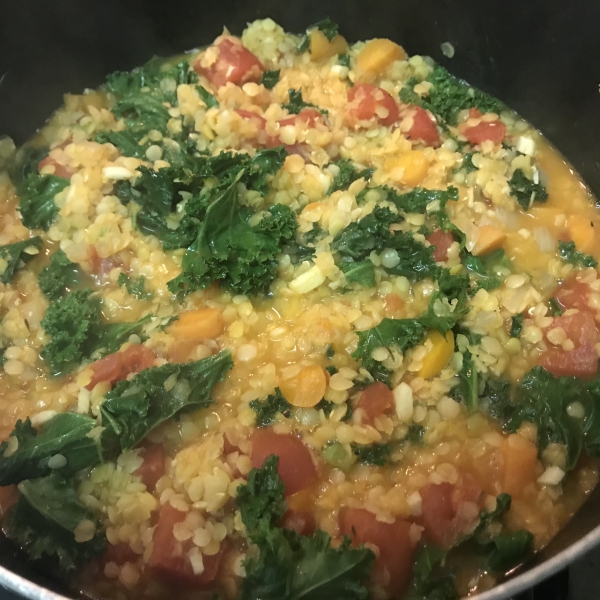 Lemony Lentils with Kale
